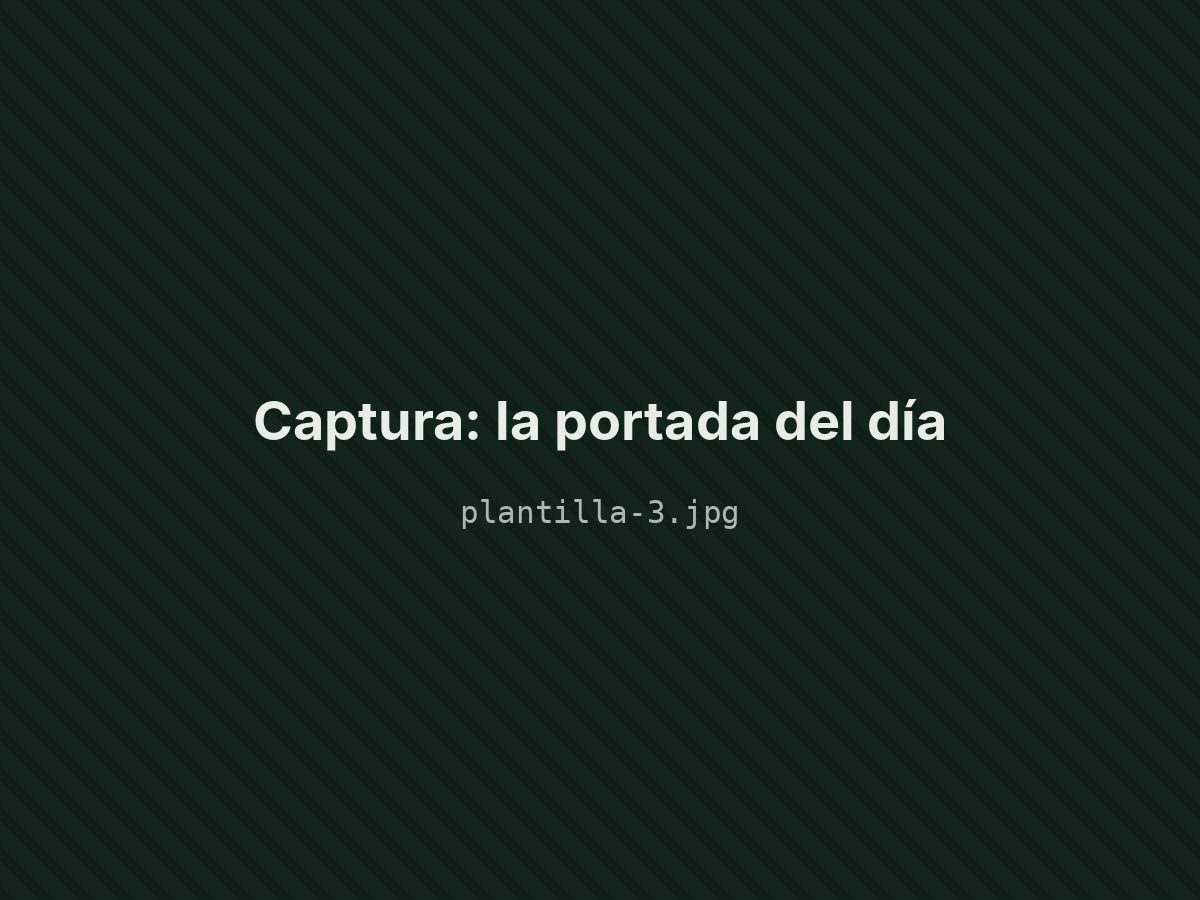 La portada del día