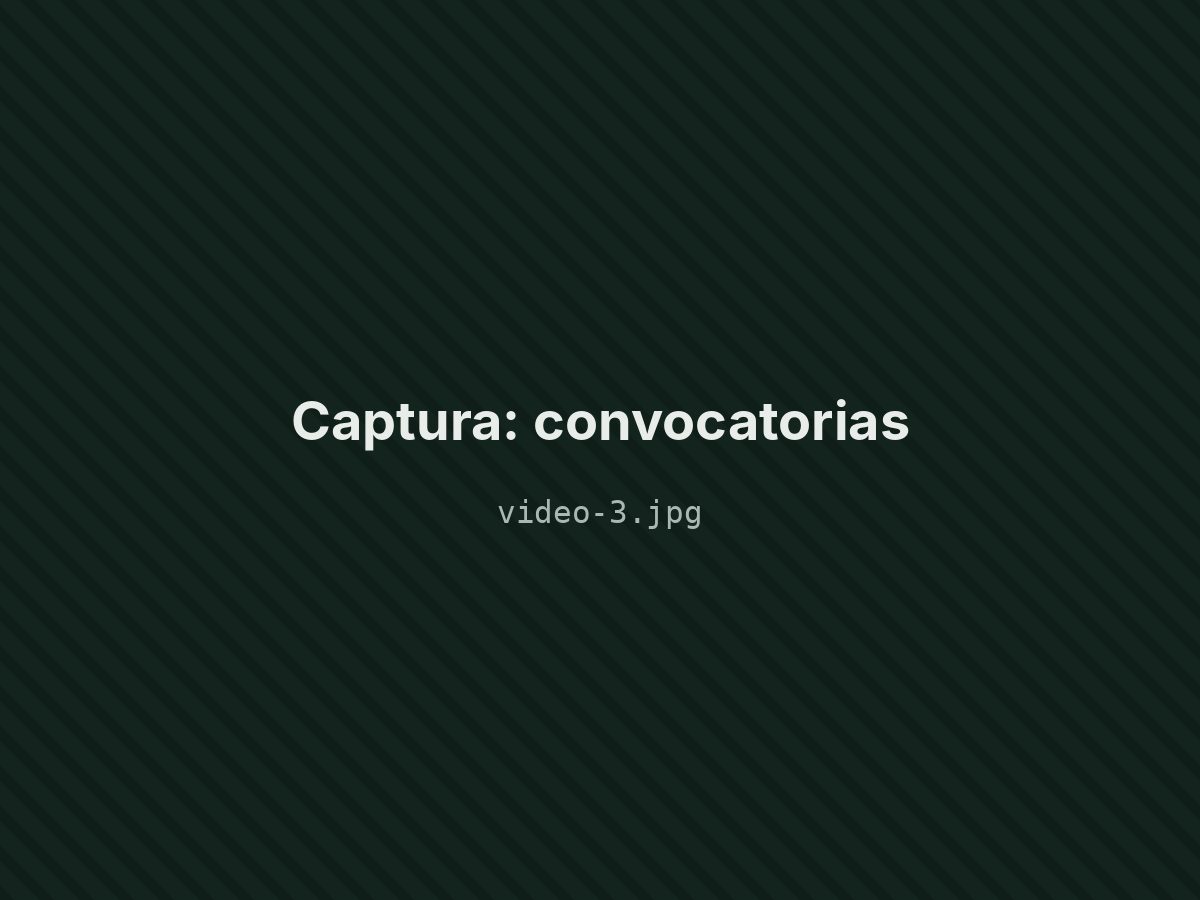 Convocatorias