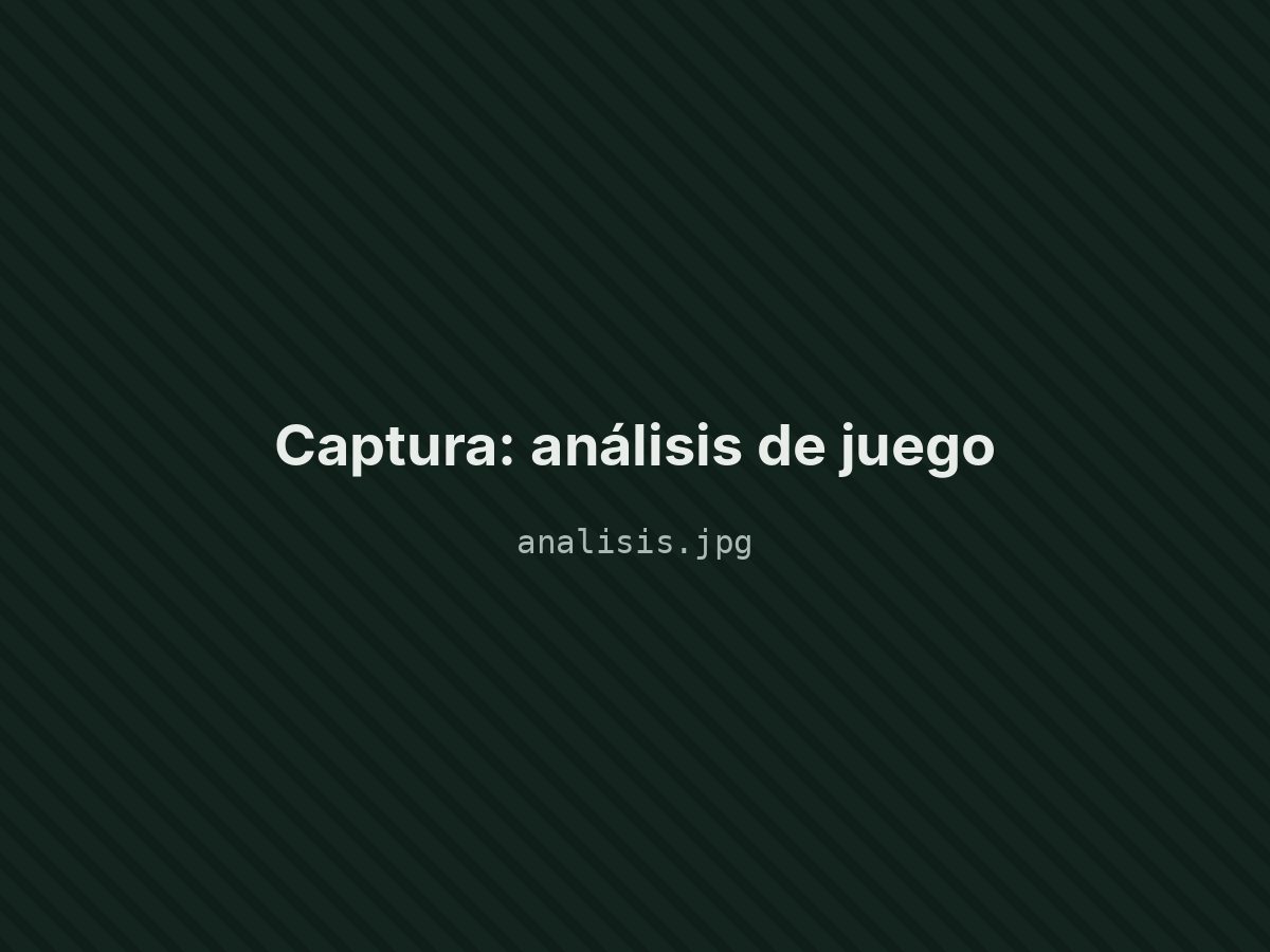 Análisis de juego