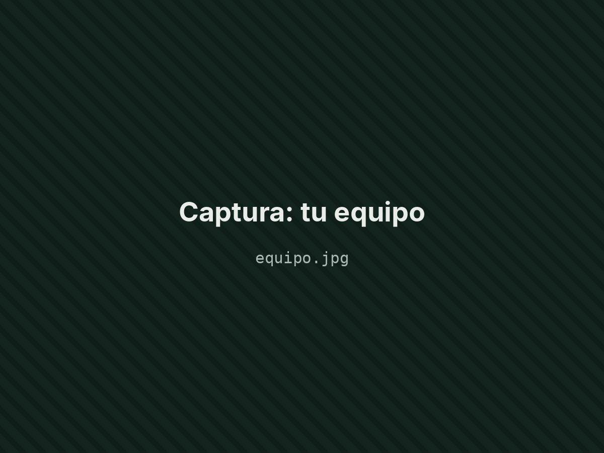 Tu equipo
